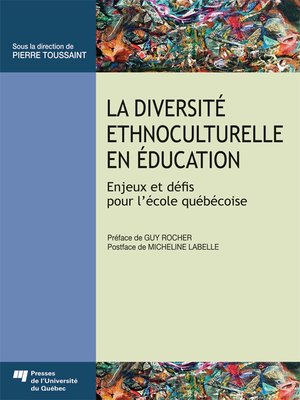 cover image of La diversité ethnoculturelle en éducation